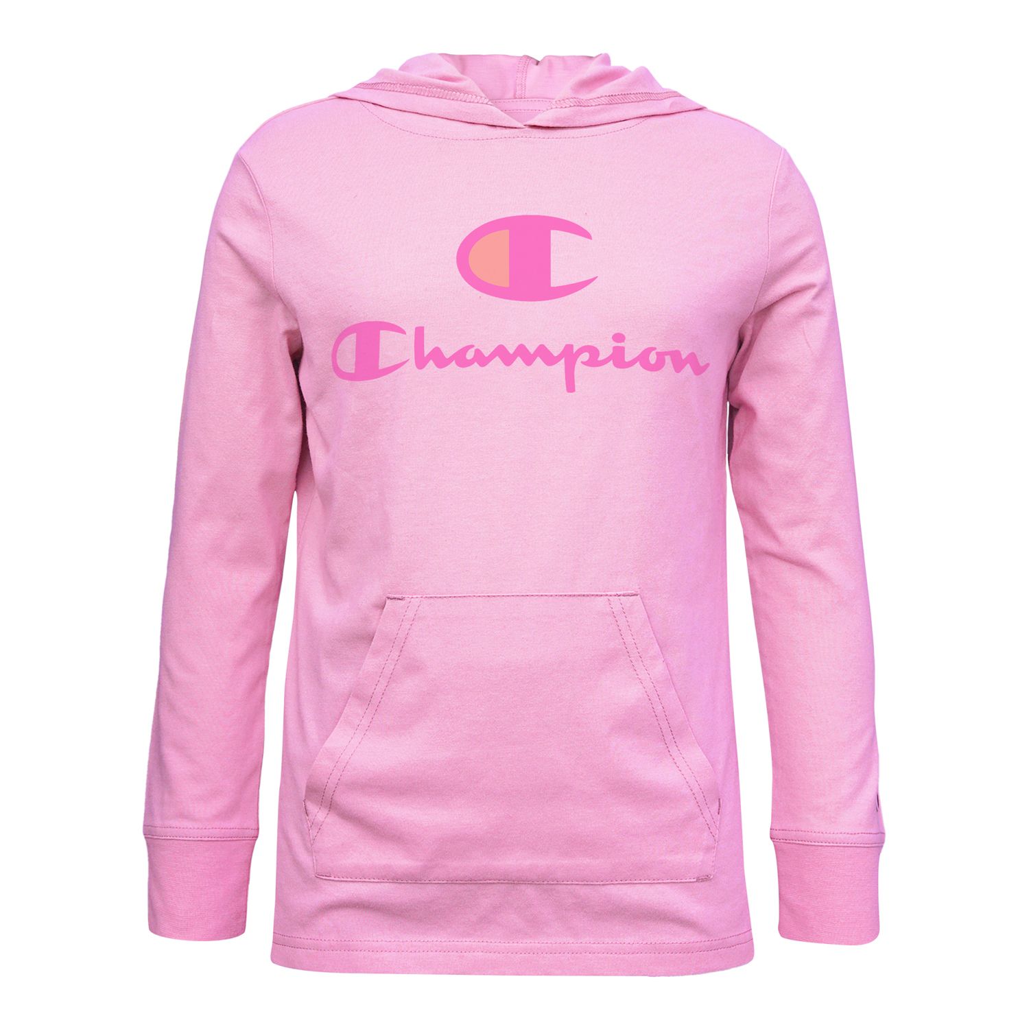 girls pink champion hoodie