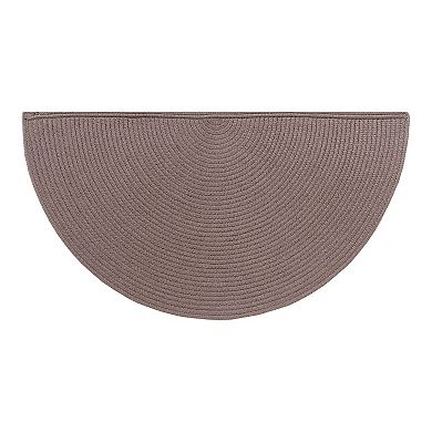 Better Trends Country Braid Solid Oval Rug