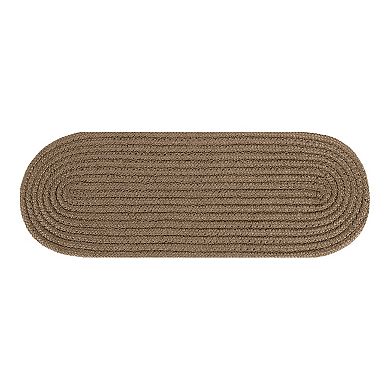 Better Trends Country Braid Solid Oval Rug