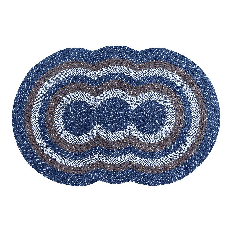18235255 Better Trends Country Braid Striped Rug - 40 x 60, sku 18235255