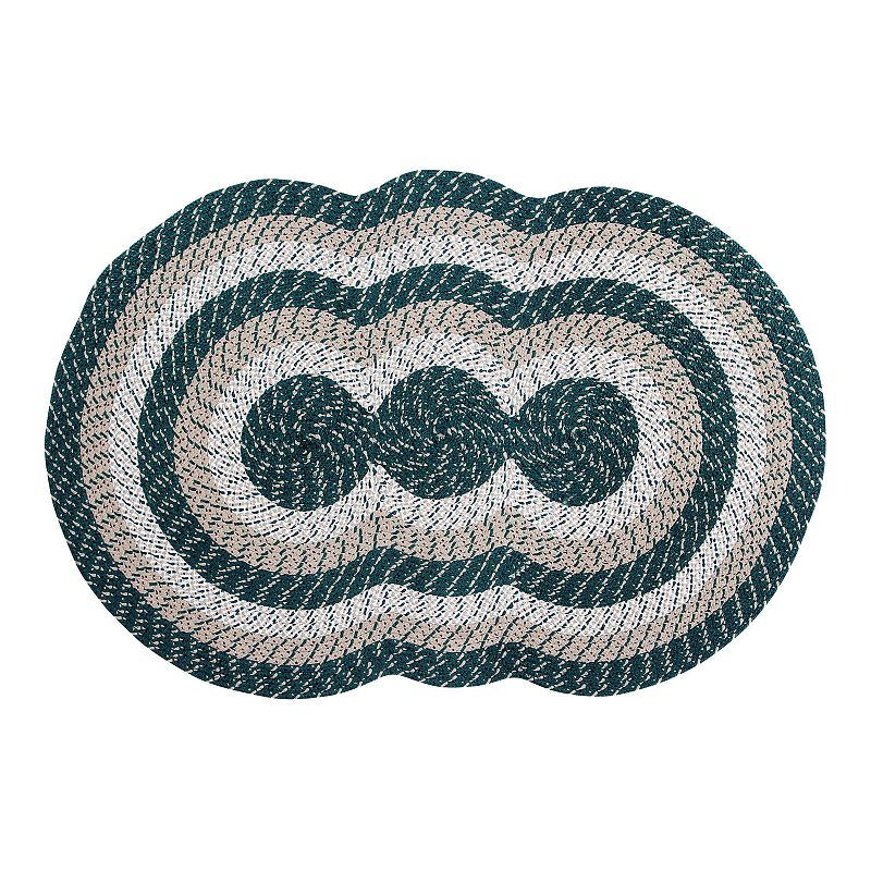 Better Trends Country Braid Striped Rug - 40 x 60, Green, 3X5 Ft