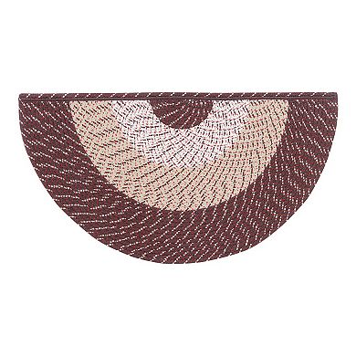 Better Trends Country Braid Striped Oval Rug