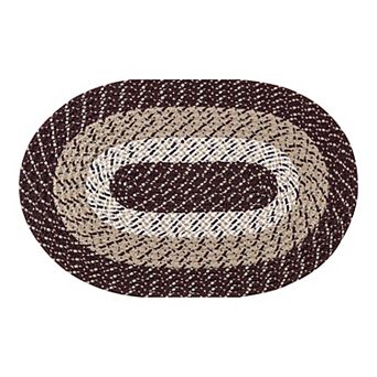 Better Trends Country Braid Striped Rug