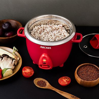 AROMA® 6-Cup (Cooked) / 1.2Qt. Select Stainless® Rice & Grain Cooker