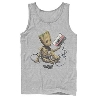 Men's Marvel Guardians Of The Galaxy Vol. 2 Groot Tape Portrait Graphic Tank Top
