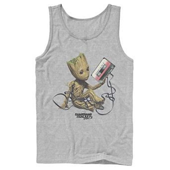 Men's Marvel Guardians Of The Galaxy Vol. 2 Groot Tape Portrait Graphic Tank Top