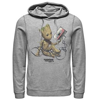 Men's Marvel Guardians Of The Galaxy Vol. 2 Groot Tape Portrait Graphic Pullover Hoodie
