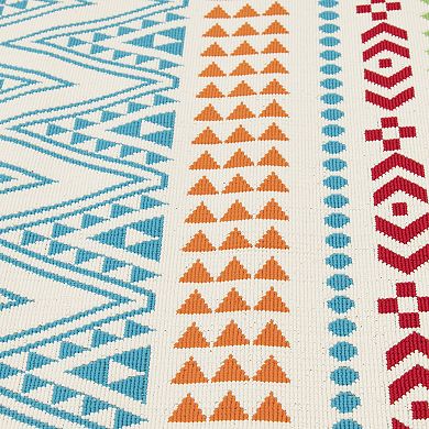 Sonoma Goods For Life Indoor Outdoor Zig Zag Stripe Area Rug