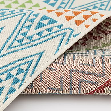 Sonoma Goods For Life Indoor Outdoor Zig Zag Stripe Area Rug