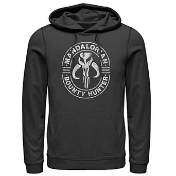 Men's Star Wars The Mandalorian Seek & Destroy Stamp Graphic Hoodie