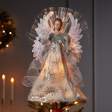 Kurt Adler Fiber Optic Angel Christmas Tree Topper