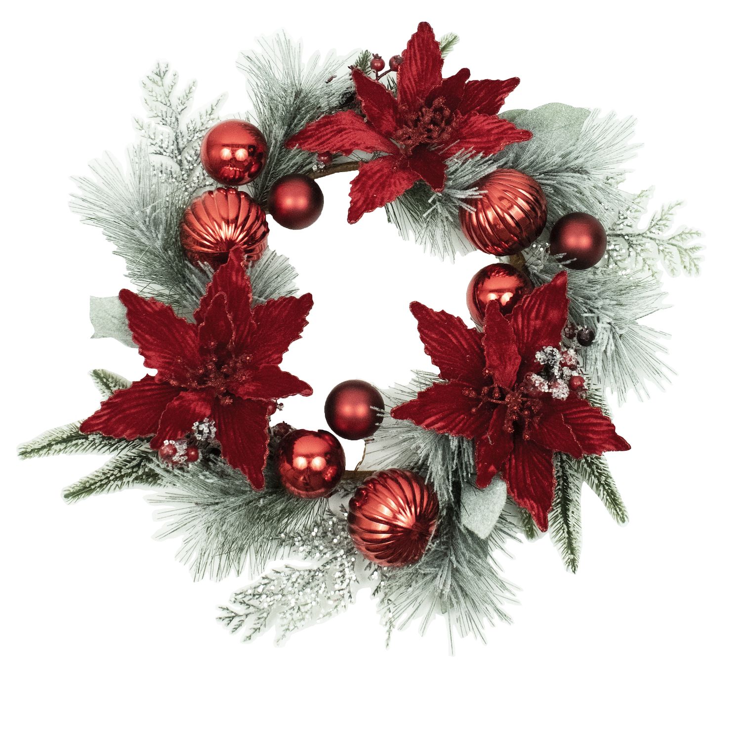 Northlight Natural Coir Joy Wreath Christmas Doormat 18 x 30