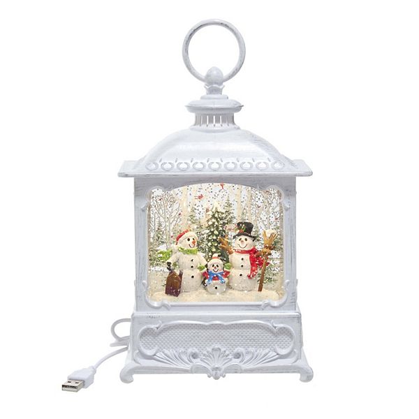 Harvest Scarecrow Lighted Water Lantern with Swirling Glitter - 2648730-Scarecrow by Gerson