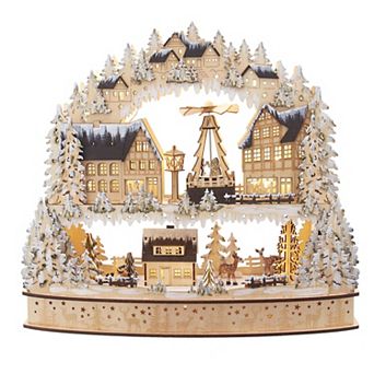 Kurt Adler Village Motion LED Christmas Floor Decor