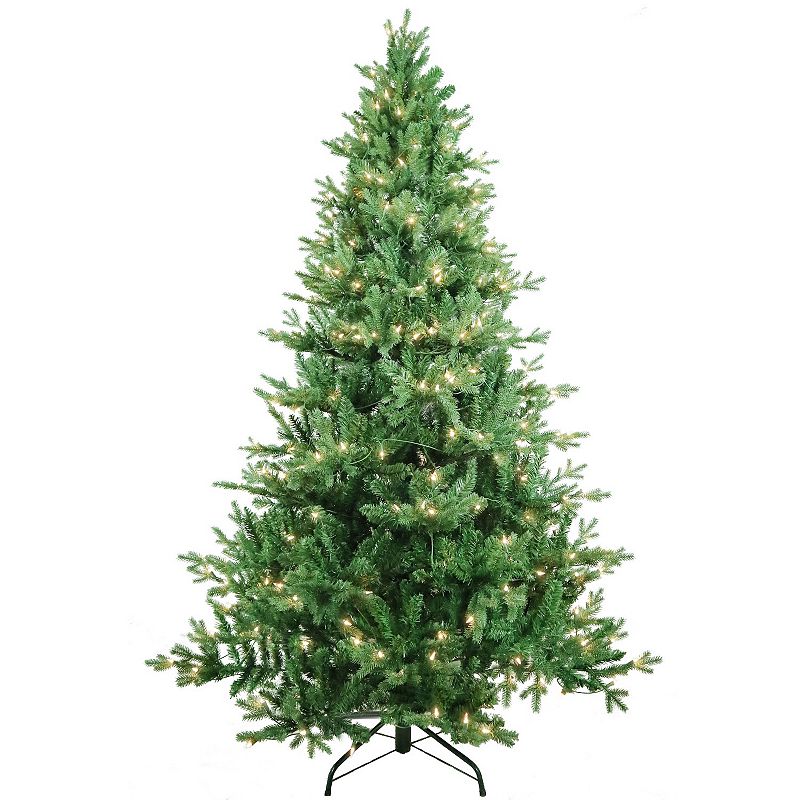 Kurt Adler 7-ft. Pre-Lit Clear Jackson Pine Artificial Christmas Tree, Gree