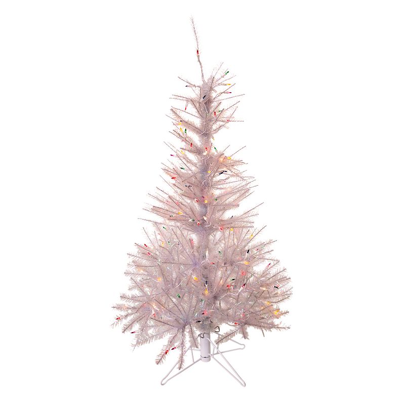 Kurt Adler 4.5-ft. Pre-Lit Glisten Pine Artificial Christmas Tree, Green