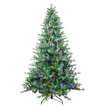 Kurt Adler 7-ft. Multicolor LED Jackson Pine Artificial Christmas Tree