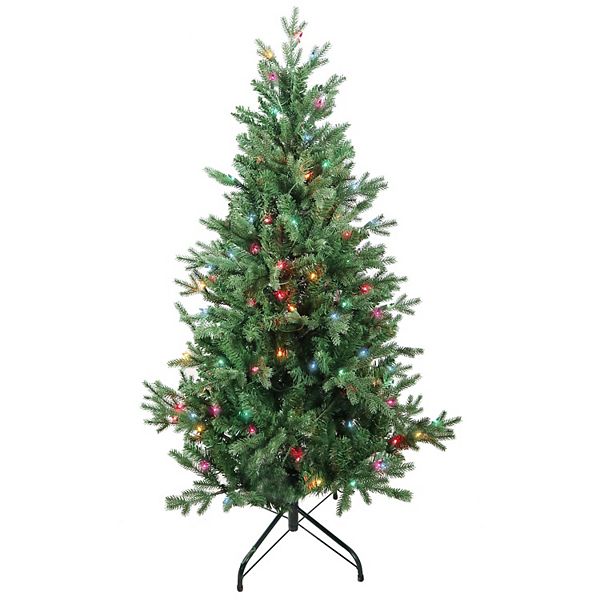 Kurt Adler 4.5ft. PreLit Multicolor Jackson Pine Artificial Christmas