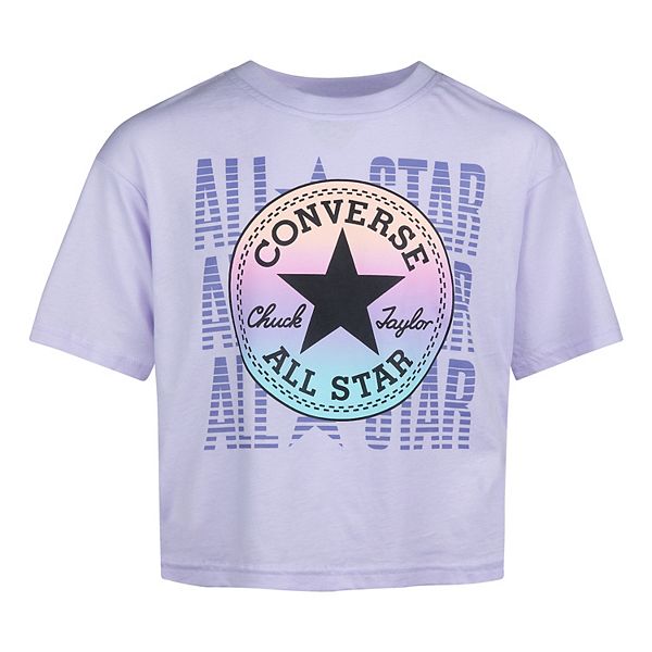 كونغ Girls 7-16 Converse Ruched Boxy Ombre T-Shirt كونغ