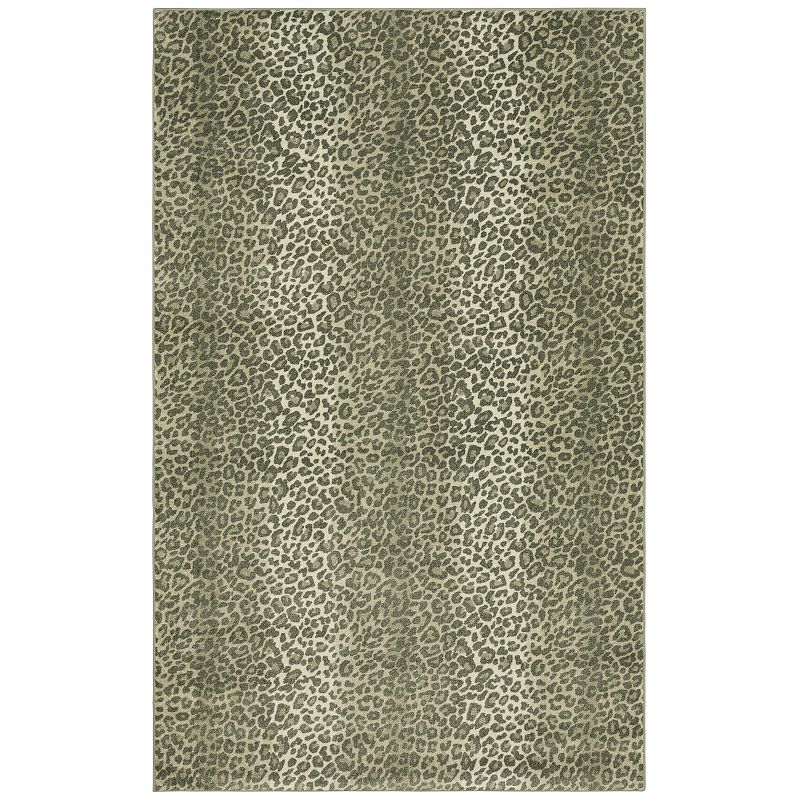 Mohawk Home Prismatic Faux Cheetah Skin Rug, Grey, 4X6 Ft