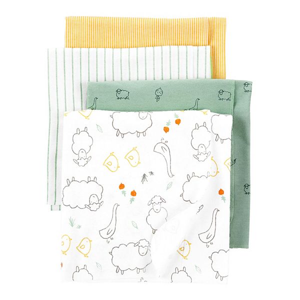 Baby Carter's 4Pack Receiving Blankets