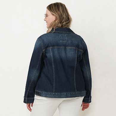 Plus Size LC Lauren Conrad Jean Jacket