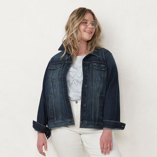 Plus Size LC Lauren Conrad Jean Jacket