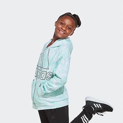 Girls 7 16 adidas Marble Print Pullover Hoodie