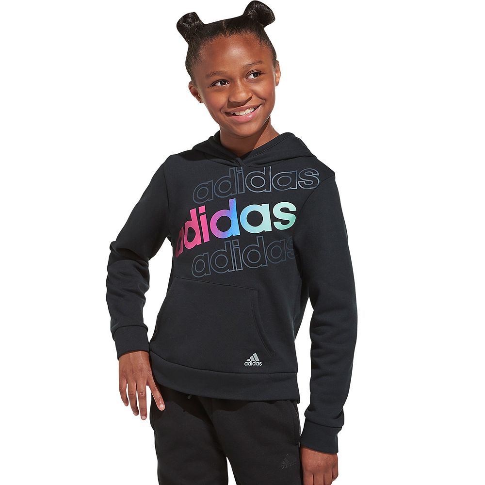 Adidas Junior Girl's Fleece Mock Pullover
