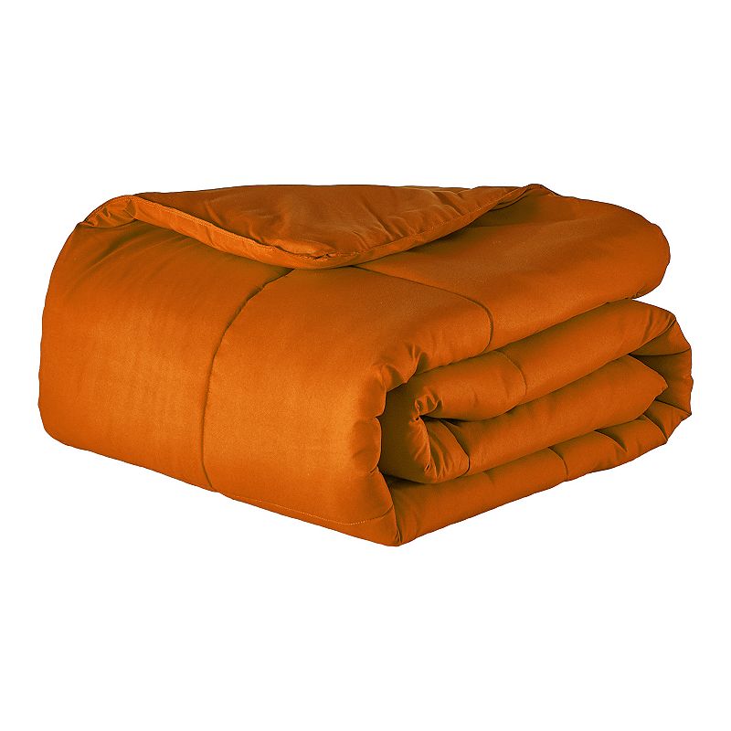 Down Home Neverdown Micro Soft Comforter, Orange, King