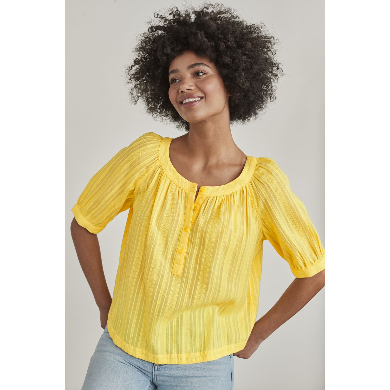 kohls yellow blouse