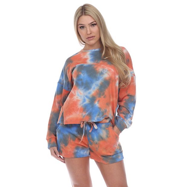 Tie dye discount pajama shorts set