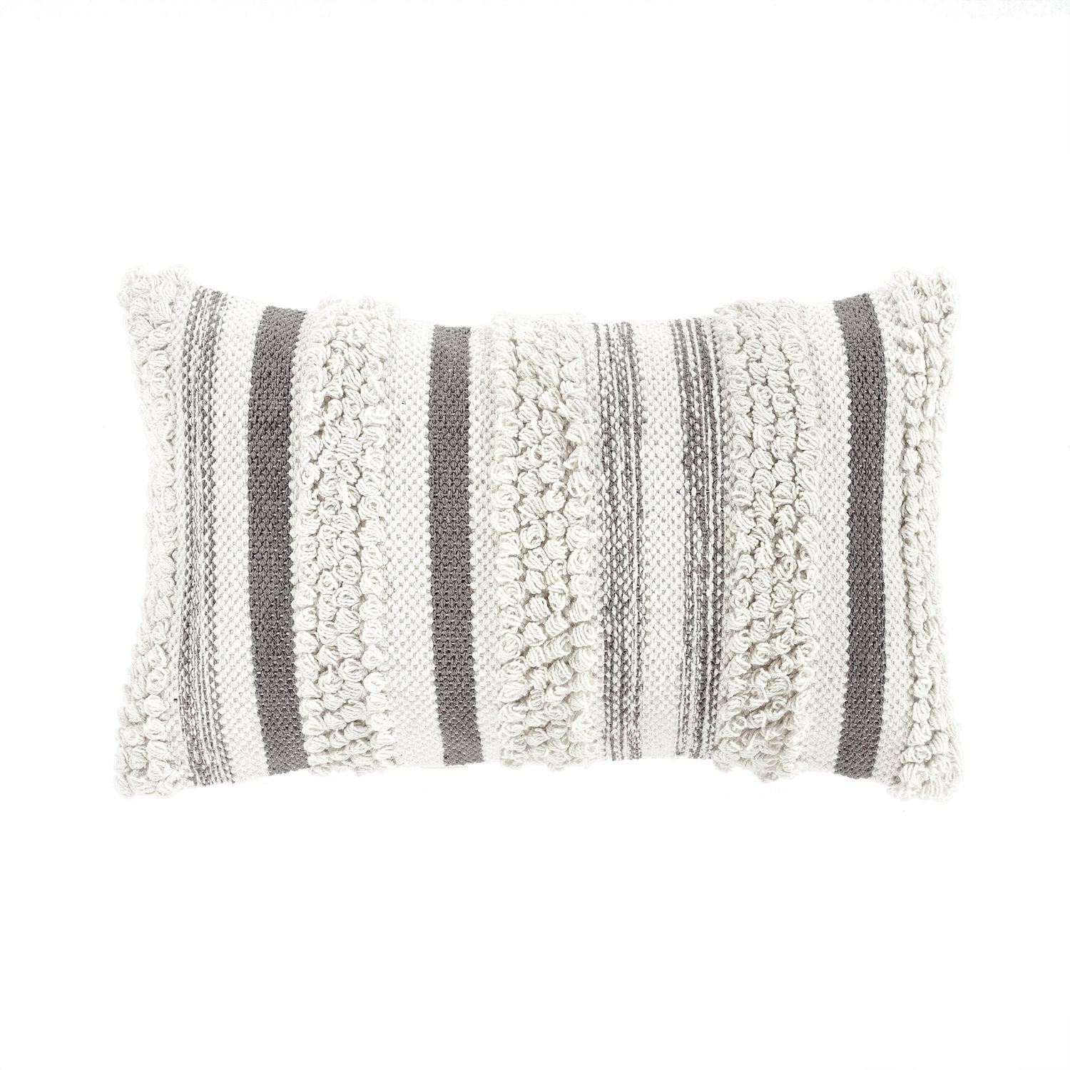 Lush Decor Hygge Row Decorative Pillow Cover White Single 20x20