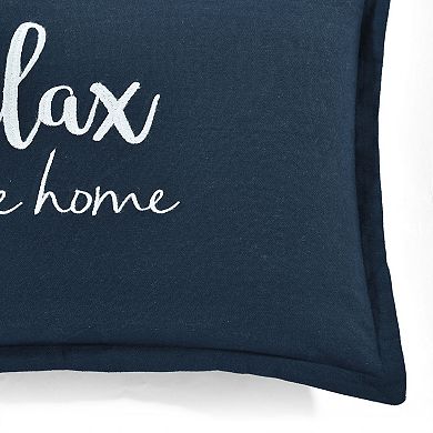 Lush Decor Relax You're Home Throw Pillow Cover