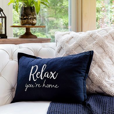 Lush Decor Relax You're Home Throw Pillow Cover