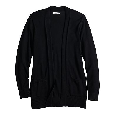 Women's Croft & Barrow® Open-Front Long Cardigan
