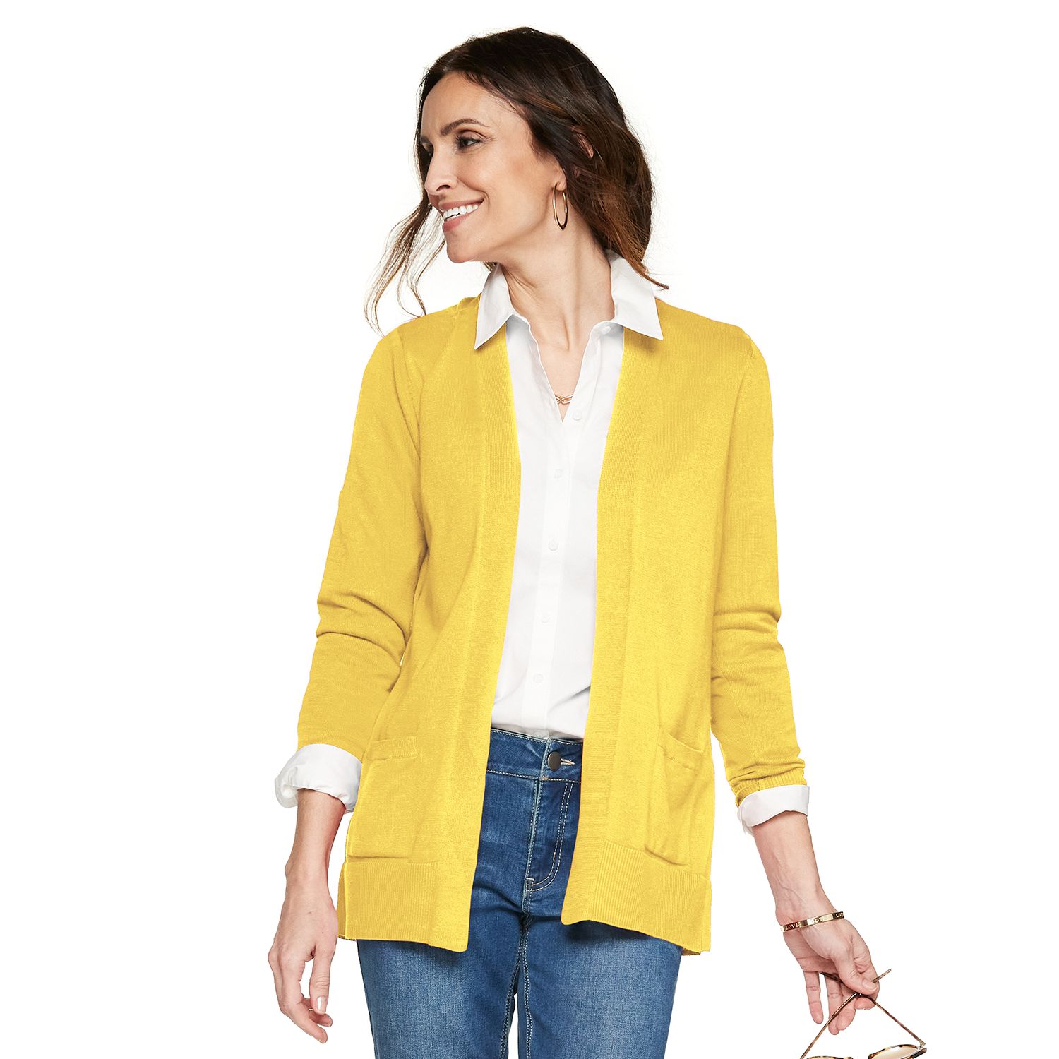 kohls yellow tops