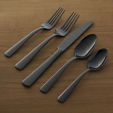 Oneida Aptitude 20-pc. Black Flatware Set