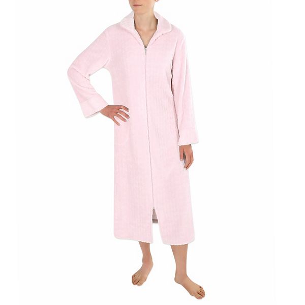 Women's Miss Elaine Essentials Fleece Long Zippered Robe