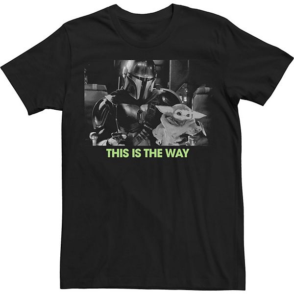 Men's Star Wars Mando And Child Simple This Is The Way Tee