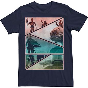 Men's Star Wars Mandalorian Panel Slice Tee