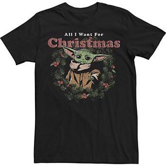 Men's Star Wars All I Want Xmas Group Shot Tee