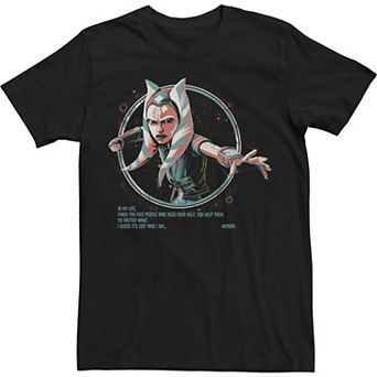 Men's Star Wars Just Who I Am Ahsoka Portrait Tee