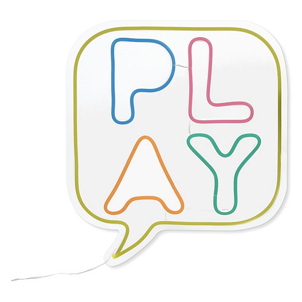 New View Gifts & Accessories Play Light Up Sign Wall Decor