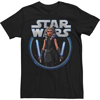 Men's Star Wars: The Clone Wars Ahsoka Dual Wield Portrait Tee