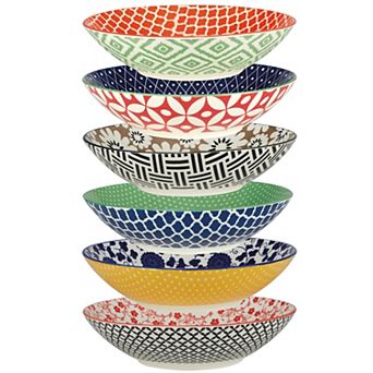 Certified International Soho 6 pc Dinner Bowl Set