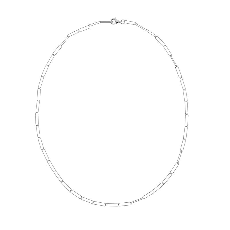 18243994 Adornia Link Chain Necklace, Womens, White sku 18243994