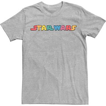 Men's Star Wars Star Rainbow Logo Tee