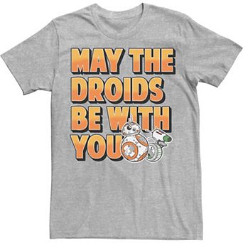 Men's Star Wars D-O & BB-8 May The Droids Be With You Tee