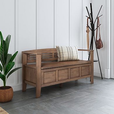 Simpli Home Adams Storage Bench